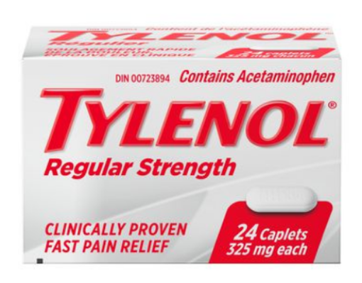 Picture of Tylenol Regular Strength Pain Relief Acetaminophen 325mg 24Caplets