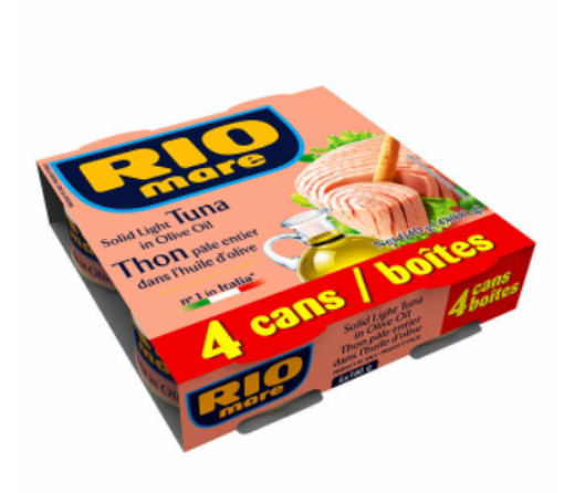 图片  Rio Mare 橄榄油吞拿鱼罐头, 160 g, 4-pack