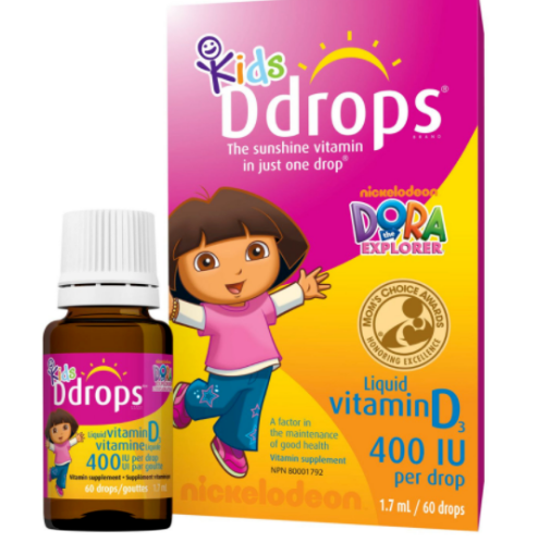 Picture of 【国内现货包邮】Ddrops Kids 400IU Liquid Vitamin D3 Drop -1.7mL 