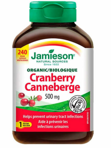 圖片 【国内现货包邮】Jamieson Organic Cranberry 500mg  Vegan Capsules- 240ea 