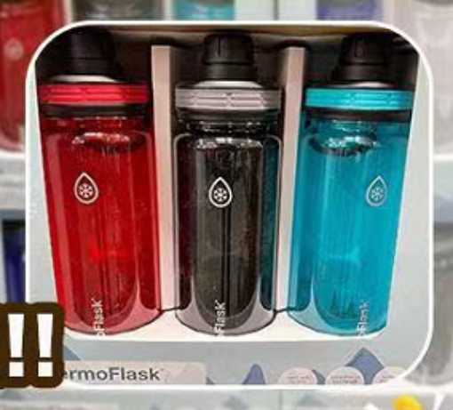 Picture of ThermoFlask 709 mL (24 oz.)  Water Bottle, 3-pack