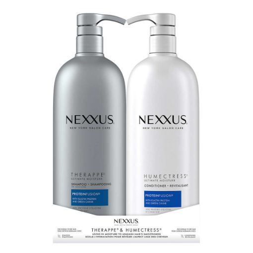 图片  Nexxus Therappe 鱼子酱 洗发水1L+护发素1L