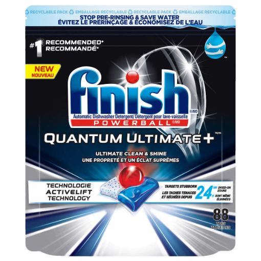 Picture of Finish Quantum Ultimate Plus Dishwasher Detergent, 88 Tablets