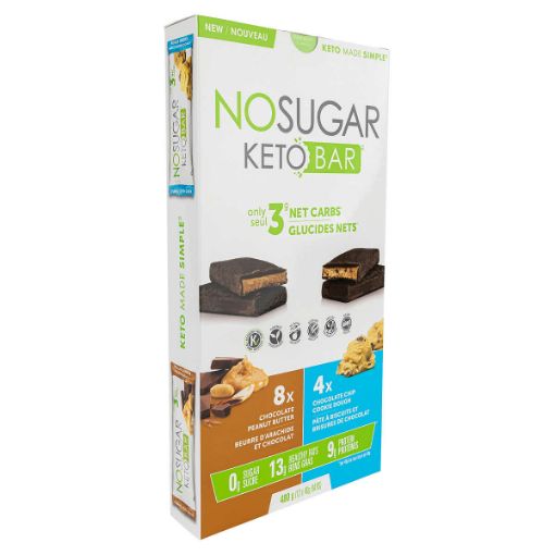 Picture of No Sugar Keto Bars, 12 × 40 g