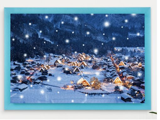 图片  猫的天空之城 雪国童话 拼图 1000片