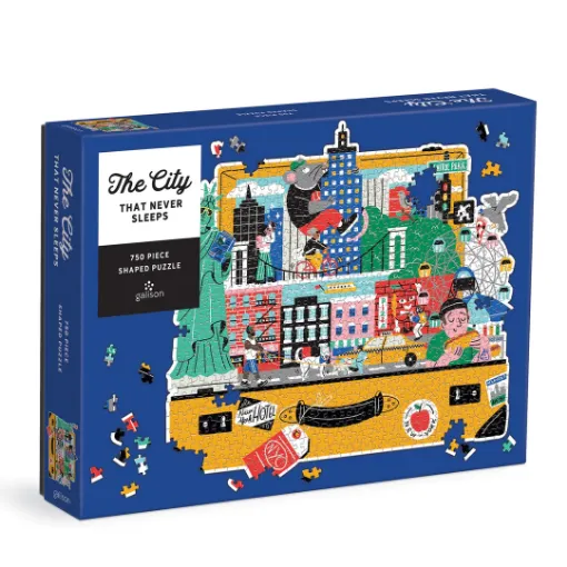 图片  Galison The City That Never Sleeps 750 Piece Shaped Puzzle