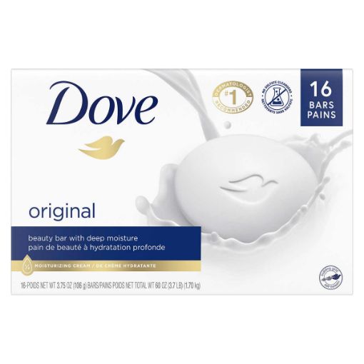 Picture of Dove Original Bar Soap, 16 x 106 g