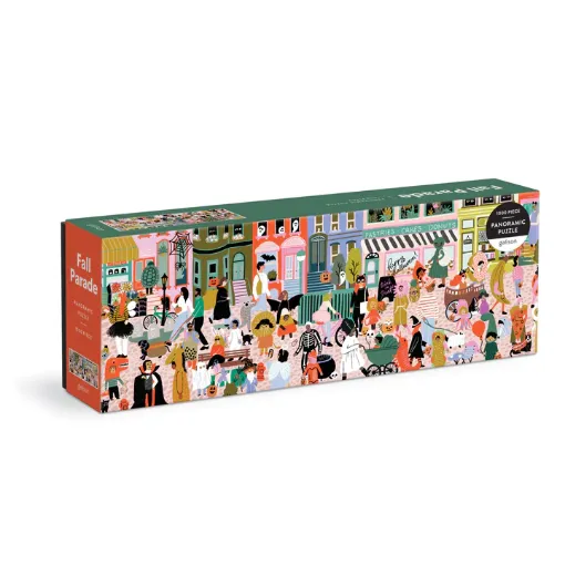 Picture of Galison Fall Parade 1000 Piece Panoramic Puzzle