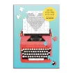 Picture of Galison Just My Type Vintage Typewriter 100 Piece Mini Shaped Puzzle