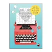 图片  Galison Just My Type Vintage Typewriter 100 Piece Mini Shaped Puzzle