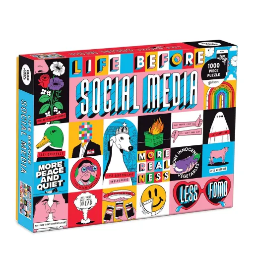图片  Galison Life Before Social Media 1000 Piece Puzzle