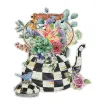 图片  Galison Mackenzie-Childs Blooming Kettle 750 Piece Shaped Puzzle