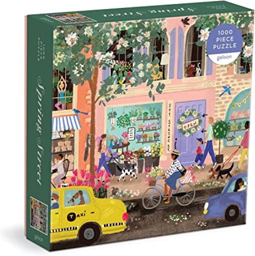 圖片 Galison Spring Street 1000 Pc Puzzle In a Square box