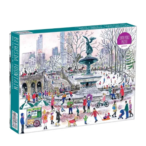 图片  Galison Michael Storrings Bethesda Fountain 1000 Piece Puzzle