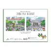 Picture of Galison Michael Storrings Springtime at the Library 500 Piece Double-Sided Puzzle