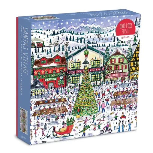 圖片 Galison Michael Storrings Santa's Village 1000 Piece Puzzle