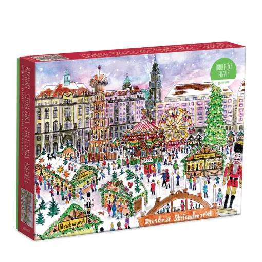 图片  Galison Michael Storrings Christmas Market in Dresden 1000 Piece Puzzle