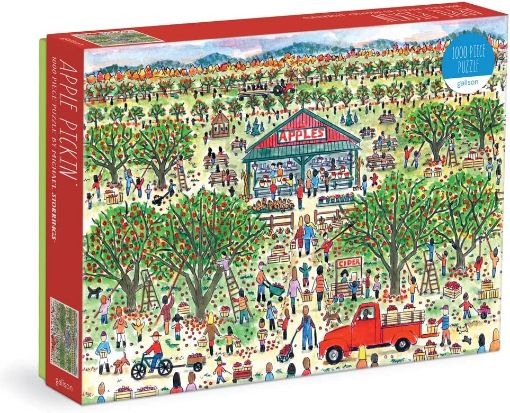 图片  Galison Michael Storrings Apple Pickin' 1000 Piece Puzzle