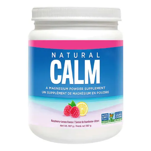 Picture of Natural Calm Magnesium Citrate Powder Organic Raspberry Lemon - 567 g Powder