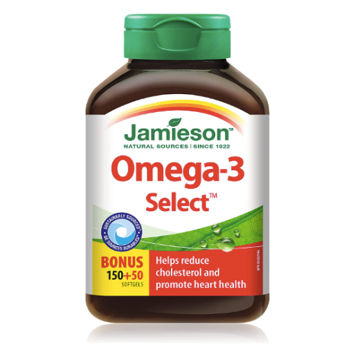 Picture of Jamieson Omega-3 Select 1000 mg 200 softgels