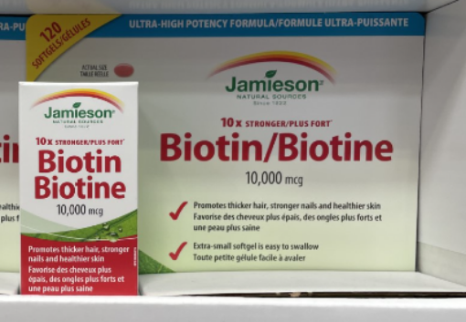 Picture of Jamieson Biotin 10,000MCG 120 Softgels, 2-pack