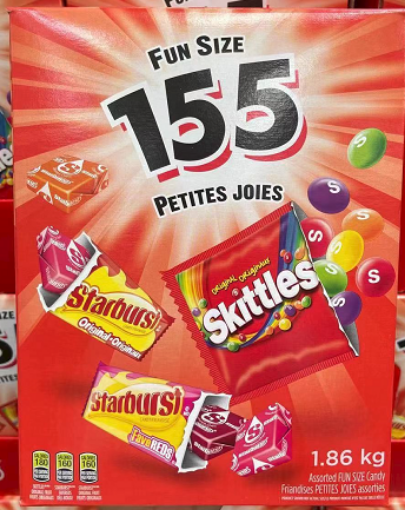 图片  150 fun size Skittles & Starburst 彩虹糖 1.86kg