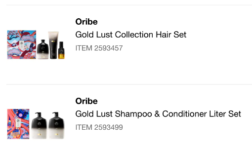 Picture of Oribe Gold Lust Collection Hair Set