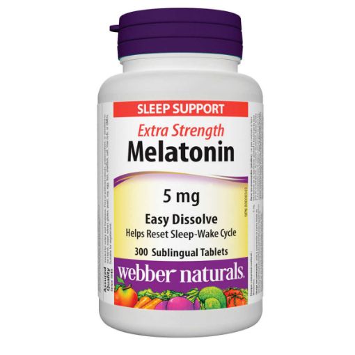 Picture of WEBBER NATURALS MELATONIN 5 MG 300 TABLETS