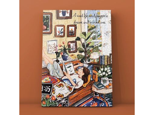 Picture of Red Solo Home Reading Daily Life 1000pc