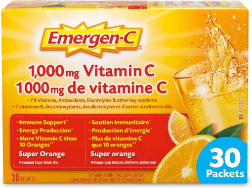 图片  Emergen-C 益满喜维生素泡腾粉橙子味 30小包 