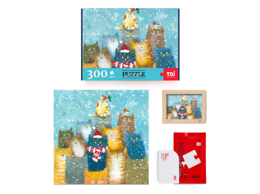 Picture of TOI cat cat christmas-Christmas style 300PC