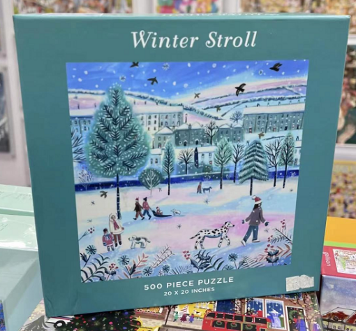 圖片 Galison Winter Stroll 500 Piece Puzzle 