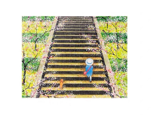 Picture of 3D-JP Towards Spring Afternoon Series - The Road to Bloom 366pcs Plastic Puzzle