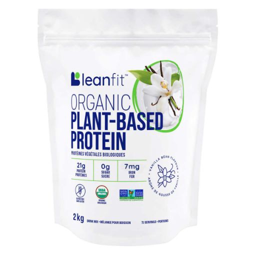 图片  LEANFIT 有機植物蛋白，香草豆味 2kg