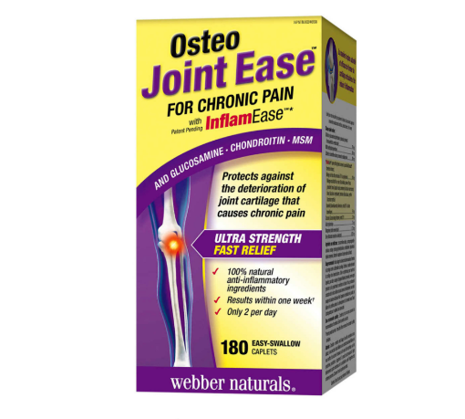 Picture of 【国内现货秒发】Webber Naturals Osteo Joint Ease with InflamEase -180 caplets - copy