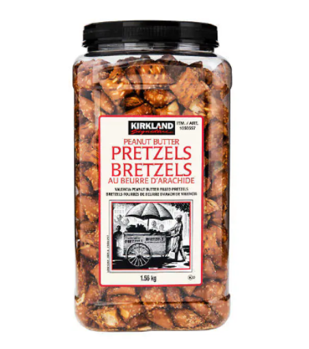 Picture of Kirkland Signature Peanut Butter Pretzels, 1.56 kg