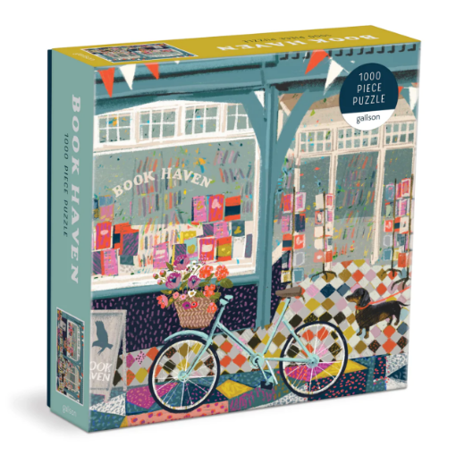 圖片 Galison Book Haven 1000 Piece Puzzle In Square Box