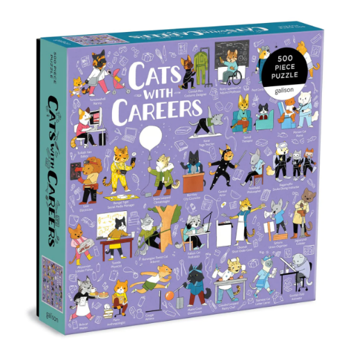 Picture of Galison Cats with Careers 500 Piece Puzzle