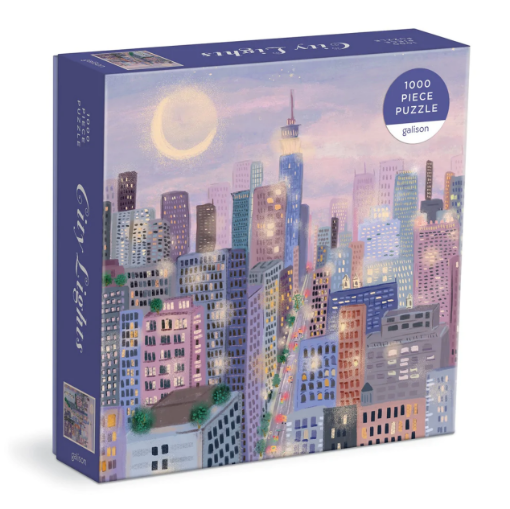 圖片 Galison City Lights 1000 Pc Puzzle In a Square box