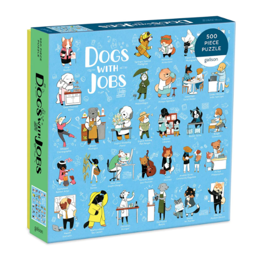 圖片 Galison Dogs With Jobs 500 Piece Puzzle