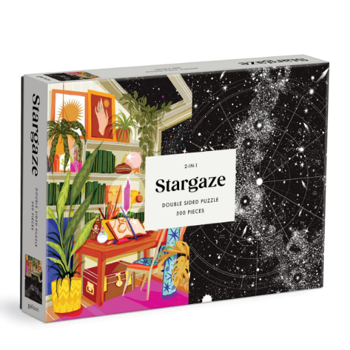 图片  Galison Stargaze 500 Piece Double Sided Puzzle
