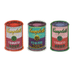 Picture of Galison Andy Warhol Soup Cans Set of 3 Shaped Puzzles in Tins