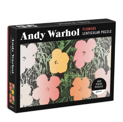 图片  Galison Andy Warhol Flowers 300 Piece Lenticular Puzzle