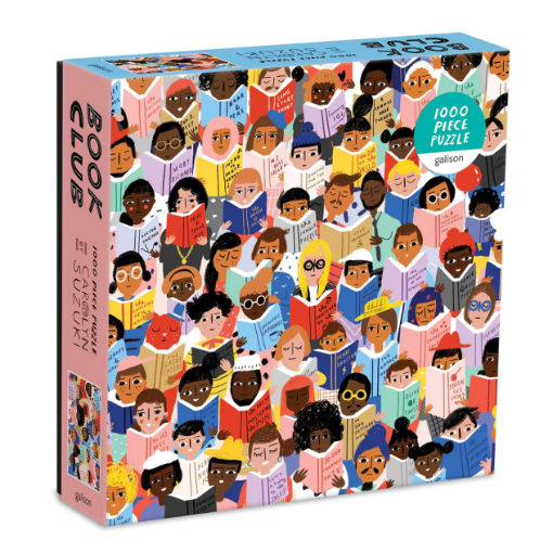 圖片 Galison Book Club 1000 Piece Puzzle In a Square Box