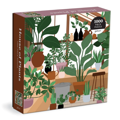 图片  Galison House of Plants 1000 Piece Puzzle in Square Box