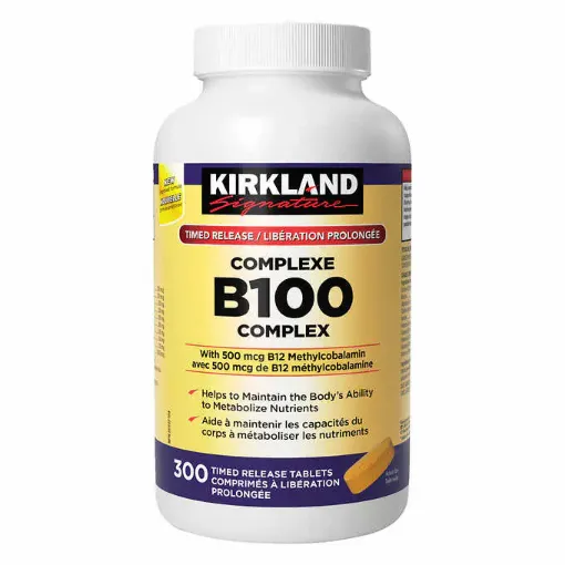 圖片 【国内现货包邮】 Kirkland Signature 複合維生素 B100 補充片 -300粒