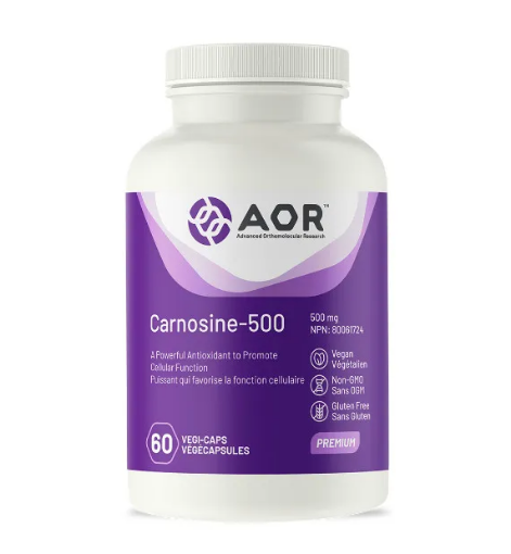 圖片 AOR, Carnosine-500, 60 Capsules