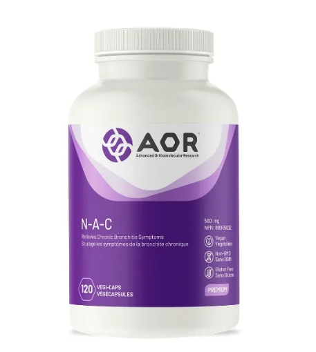 圖片 AOR, NAC, 500mg, 120 Capsules