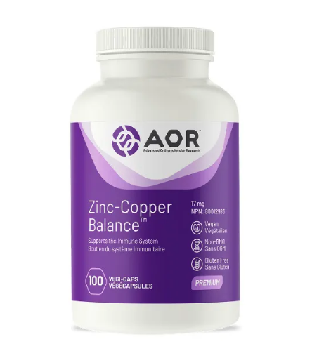 Picture of AOR, Zinc-Copper Balance, 17mg, 100 Capsules