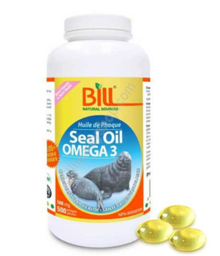 Picture of 【国内现货包邮】Bill Natural Source Seal Oil Omega 3 500mg  -500 Softgels